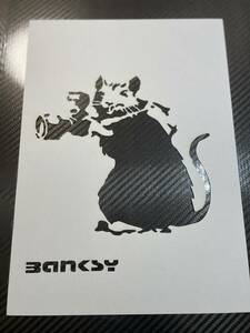 バンクシー【025】【ネズミのカメラマン】【Ａ４　厚紙】ステンシルシート　オマージュアート　BANKSY