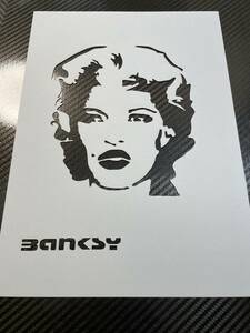 バンクシー【047】【ケイト・モス】【Ａ４　厚紙】ステンシルシート　オマージュアート　BANKSY