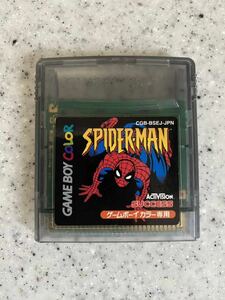 レア！ゲームボーイカラーソフト スパイダーマン SPIDER MAN 初期動作正常確認済み/GB GBC / サクセス / 任天堂 Nintendo