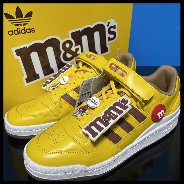 28.5cm ★新品 M&Ms × adidas FORUM LO84 アディダス × エムアンドエムズ フォーラム ロー 84 スニーカー イエロー コラボ GY1179