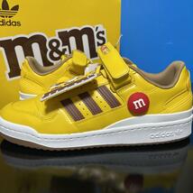 28.5cm ★新品 M&Ms × adidas FORUM LO84 アディダス × エムアンドエムズ フォーラム ロー 84 スニーカー イエロー コラボ GY1179_画像2