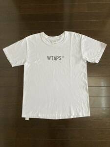 WTAPS　ダブルタップス　シンプル　ロゴTシャツ　M　白