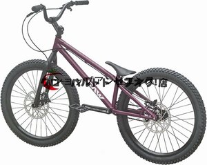 新入荷★BMX 自転車 24インチ スタント用自転車 大人用 フロントおよびリアブレーキ付き Crmoフレームとフォーク パープル