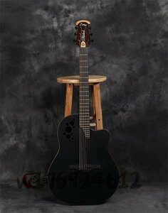 大好評★アコースティックギター 弦楽器 ピックアップ 21フレット 1:18閉鎖弦ノブ ケース付き 表面単板 トウヒ 炭素繊維材料 炭化合成木材