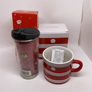 未使用品　タリーズコーヒー サンタマグ　クリスマスステンレスボトル セット