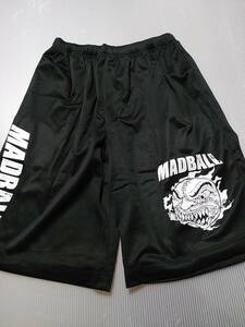 MADBALL Mesh Shorts メッシュ・ショーツ ハーフパンツ 黒M マッドボール / agnostic front sick of it all cro-mags bad brains