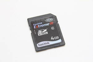 4GB SDHCカード　SanDisk Extreme lll　　.