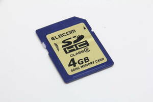 4GB SDHCカード　ELECOM .