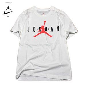 【新品】ナイキ ジョーダン エア ワードマーク 半袖 Tシャツ【100：白】M NIKE AIR JORDAN トレーニング ジム 自宅 部屋着