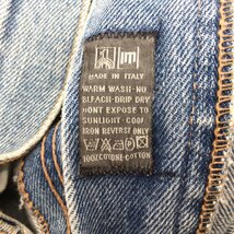 FERRE JEANS フェレ ジーンズ MADE IN ITALY デニム イタリア製 ストレート ライトブルー ボトムス メンズ レザー パッチ_画像6