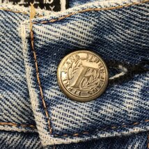 FERRE JEANS フェレ ジーンズ MADE IN ITALY デニム イタリア製 ストレート ライトブルー ボトムス メンズ レザー パッチ_画像7