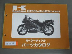 EX250-H1 H2 ZZ-R250 カワサキ パーツリスト パーツカタログ 送料無料