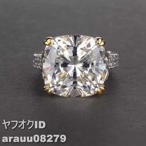 最安★14mm×14mm　モアサナイト　リング　指輪　【各種サイズあり】_画像3