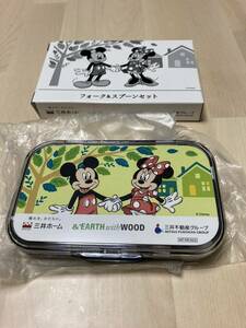 ディズニー　フォーク＆スプーンセット　ミッキー　ミニー　ノベルティ　非売品　日本製　アウトドア　外食　エコ