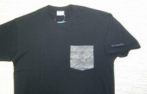 セール15% Columbia コロンビア ヤハラフォレスト 柄ポケット Ｔシャツ 半袖 リラックス 黒 L PM0947 メンズ レディース_画像2