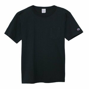 送料無料 Champion チャンピオン ヘビーウェイト 厚地 ポケット Tシャツ 半袖 紺 L T-1011 USA 米国製 C3-B303 メンズ レディース