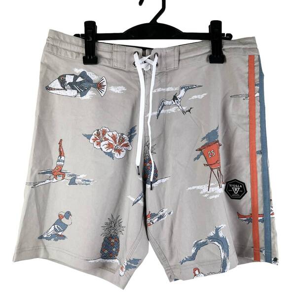 【20%OFF】VISSLA (ヴィスラ) Whole Pattern Short Pants (black)