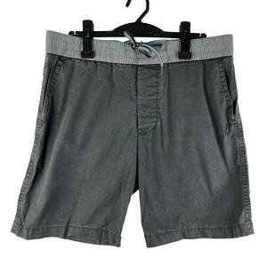 JAMESPERSE(ジェームスパース) Grey Belt Cotton Short Pants (grey)