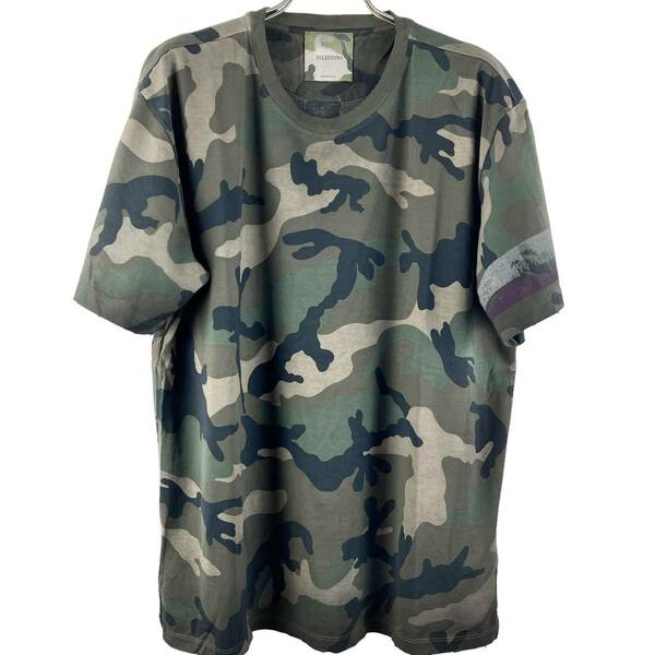 VALENTINO(ヴァレンティノ) Military Camouflage Pattern T Shirt (khaki)