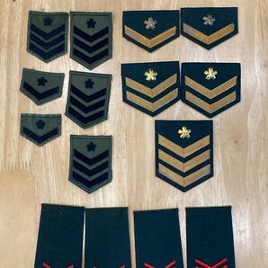 陸上自衛隊制服用階級章、作業服用階級章セット