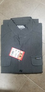 * бесплатная доставка * специальная цена! Try chi[7016/77smi серый ] воротник-стойка рубашка.LL