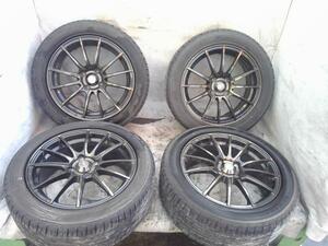 WEDS SPORT SA-15R ウェッズスポーツ アルミホイール 4本 205/50R16 6.5J 4穴 ET48 PCD114 夏 溝5mm