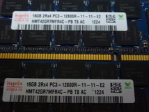 メモリ サーバーパソコン用 1.5V hynix PC3-12800R(DDR3-1600R) ECC Registered 16GBx2枚 合計32GB 起動確認済みです _画像2