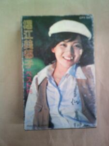  cassette tape Horie Mitsuko the best 16 CPY-547/ lyric card attaching 