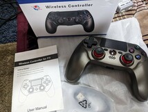 美品　PS4 ワイヤレスコントローラー　スピーカー ゲームパット搭載 Bluetooth_画像1