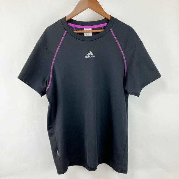 大きいサイズ adidas アディダス レディース 半袖Tシャツ 0サイズ XLサイズ ポリエステル製 スポーツウェア シンプル ワンポイントTシャツ