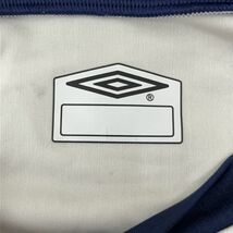 umbro アンブロ レディース ウィメンズ 半袖 Tシャツ トップス スポーツ ウェア Sサイズ ホワイト ネイビー レッド ロゴ プリント Vネック_画像7