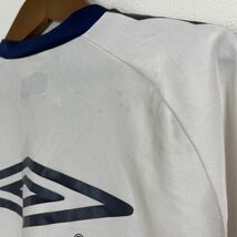 umbro アンブロ レディース ウィメンズ 半袖 Tシャツ トップス スポーツ ウェア Sサイズ ホワイト ネイビー レッド ロゴ プリント Vネック_画像6