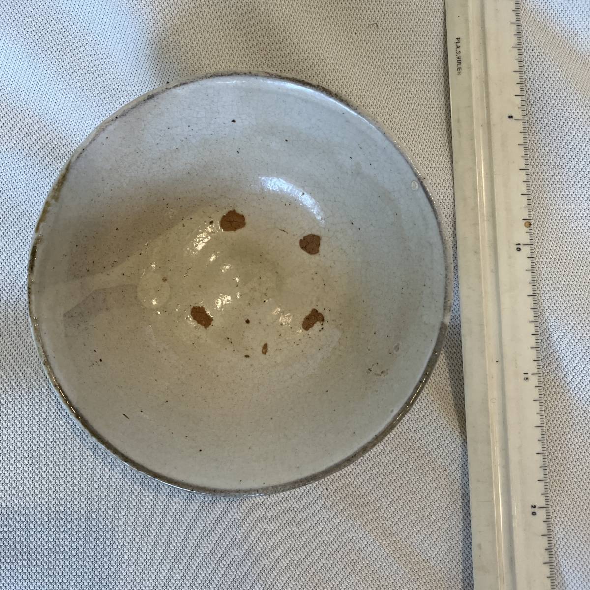 李朝無地刷毛目茶碗- JChere雅虎拍卖代购