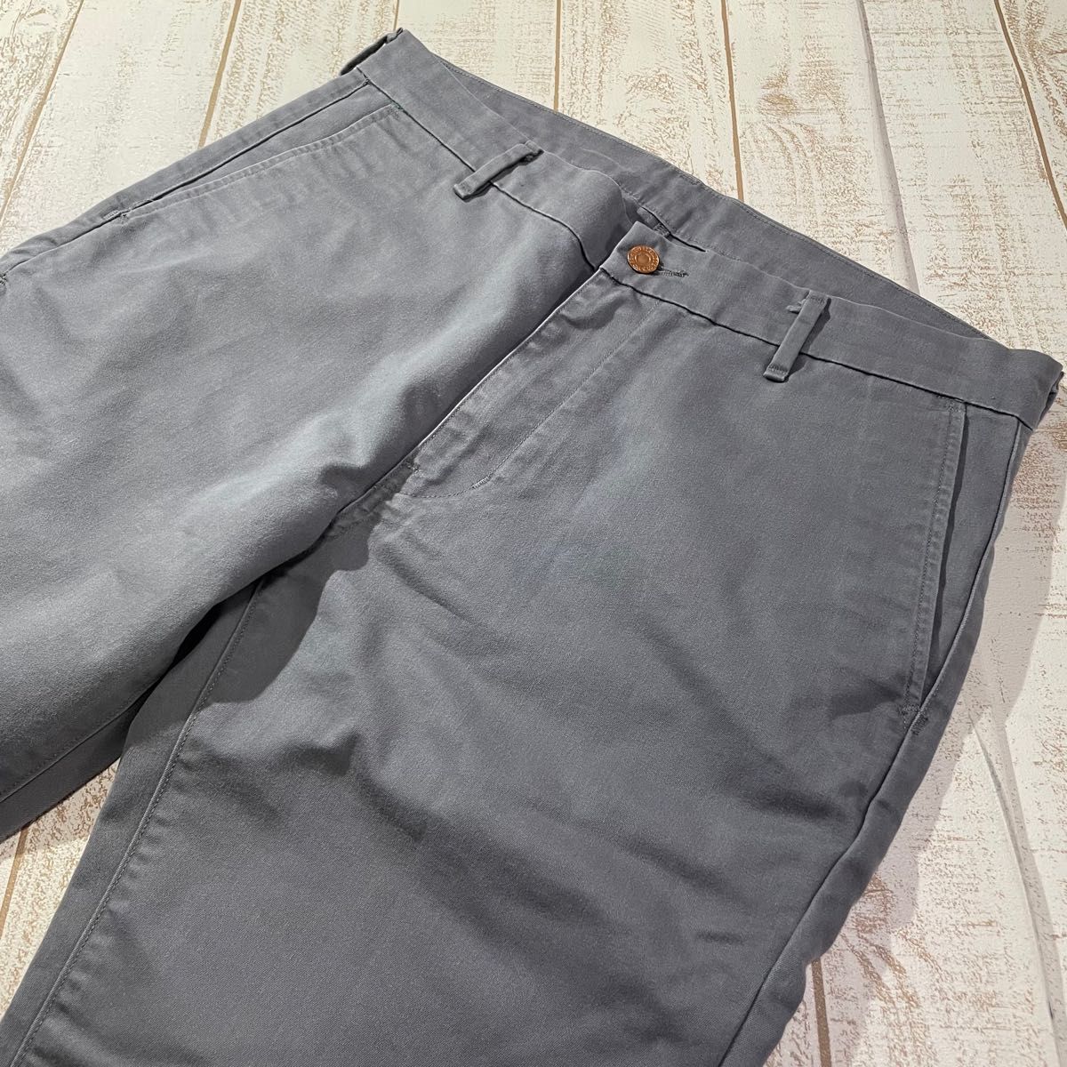 Levi's DOCKERS ノータックブラックチノ 32/30 ドッカーズ 美品