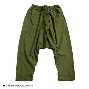  new goods green sarouel pants wide pants cargo pants casual free size 