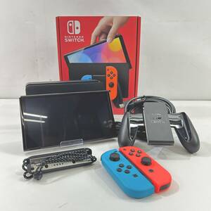 (17200)●【1円~】Nintendo Switch 有機ELモデル 任天堂 ニンテンドースイッチ ネオン 動作確認済み 中古品