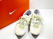 【ag2305013.13】NIKE！ナイキ　MAXAIR ARCHTECH サイズ24cm レザースニーカー ラメ　　ホワイト系　フィトネス用　室内用_画像1