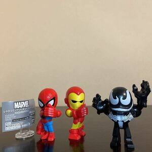 レトロコミックフィギュアコレクション 全3種 スパイダーマン アイアンマン ヴェノム 2019 MARVEL