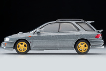 スバル インプレッサ ピュアスポーツワゴン WRX STi Version V（グレー）98年式 LV-N281b【トミーテック社1/64ミニカー】【トミカの時】_画像6
