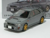 スバル インプレッサ ピュアスポーツワゴン WRX STi Version V（グレー）98年式 LV-N281b【トミーテック社1/64ミニカー】【トミカの時】_画像1