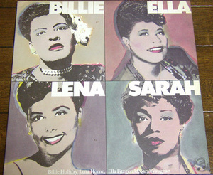 Billie,Ella,Lena,Sarah - LP / Billie Holiday,Ella Fitzgerald,Lena Horne,Sarah Vaughan,The Man I Love,Columbia - PC 36811, 1980