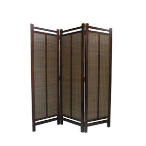  divider folding screen 3 ream partitioning screen weight approximately 10kg. natural tree partition .. put on .. Brown specification 