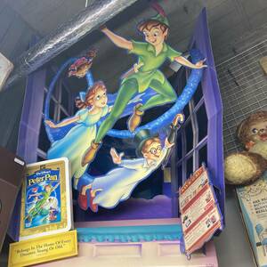  Vintage * Disney Peter Pan sale .. store display signboard * not for sale, America, receipt limitation (pick up), retro, unused 