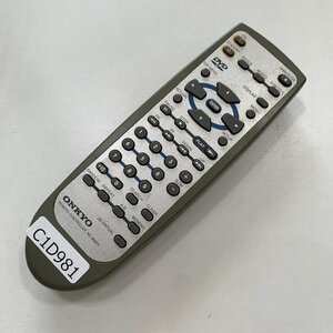 C1D981 【送料１８５円】 TV リモコン / ONKYO オンキョー RC-464DV 動作確認済み★即発送★ テレビ