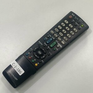 C-1-186 TV リモコン / シャープ SHARP GA995WJSA 動作確認済み 【送料１８５円】テレビ