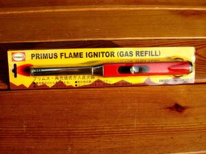 入手困難★パッケージ付デッドストック【PRIMUS】お宝プリムス★Flame Igniter RED★稀少Camp Equipment♪