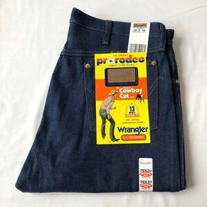 デッドストック! 80s 90s Wrangler 13MWZ デニムパンツ 表記 W38 L30 USA製 ビンテージ 80年代 90年代 ラングラー ジーンズ ヴィンテージ