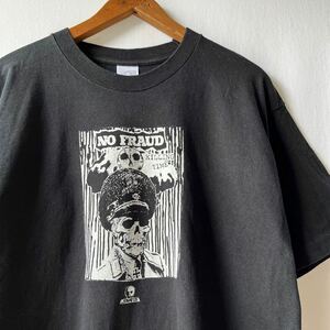 90s SKULL SKATES (NO FRAUD) Tシャツ L ブラック カナダ製 ビンテージ 90年代 スカルスケーツ OLD SK8 オリジナル ヴィンテージ