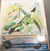 【中古】一番くじ ソードアート・オンライン アリシゼーション War of Underworld ～最終章～ G賞 ミニ色紙 リーファ w6【中古未開封玩具】