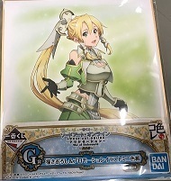 【中古】一番くじ ソードアート・オンライン アリシゼーション War of Underworld ～最終章～ G賞 ミニ色紙 リーファ w6【中古未開封玩具】